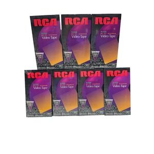 SEALED! RCA T-120H‎ Premium Grade Blank VHS Video Tapes Lot of 7 NEW